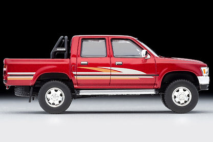 Mô hình xe Tomyca Limited Vintage TLV 1:64 Toyota Hilux 4WD Pickup Double Cab SSR (Red) 1991 Model | LV-N256a