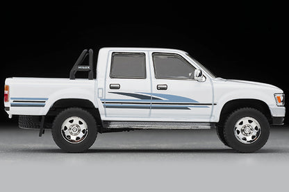 Mô hình xe Tomyca Limited Vintage TLV 1:64 Toyota Hilux 4WD Pickup Double Cab SSR (White) 1991 Model | LV-N256b