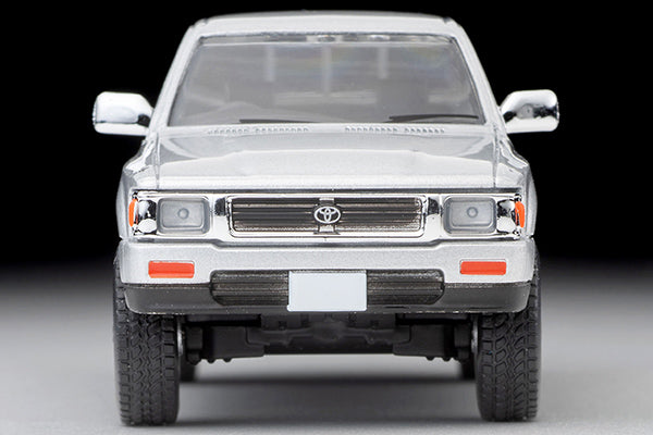 Mô hình xe Tomyca Limited Vintage TLV 1:64 Toyota Hilux 4WD Pickup Double Cab SSR (Silver) 1991 Model | LV-N256c