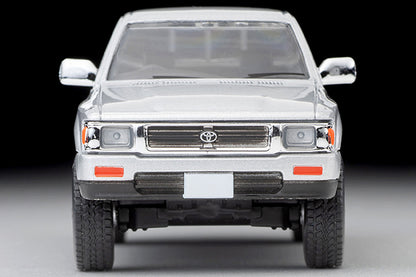 Mô hình xe Tomyca Limited Vintage TLV 1:64 Toyota Hilux 4WD Pickup Double Cab SSR (Silver) 1991 Model | LV-N256c