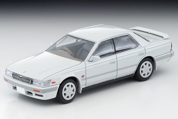 Mô hình xe Tomyca Limited Vintage TLV 1:64 Nissan Laurel 2500 Twin Cam 24V Medalist V (white) 1992 model | LV-N259a
