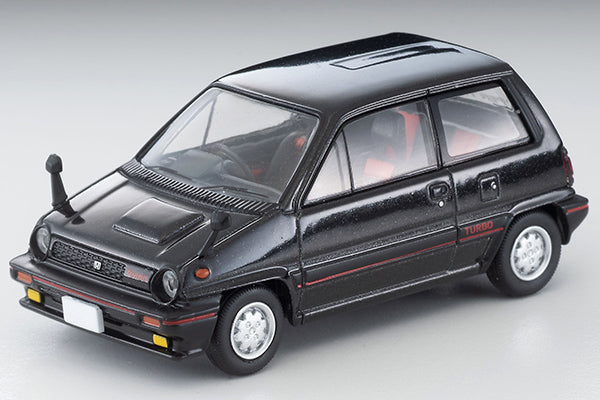 Mô hình xe Tomyca Limited Vintage TLV 1:64 Honda City Turbo 82 model (black) | LV-N261a