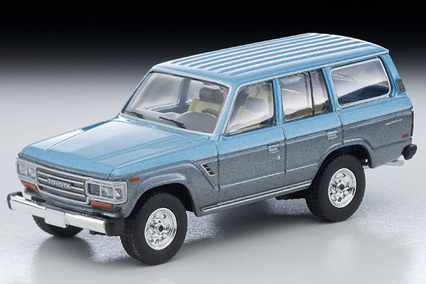 Mô hình xe Tomyca Limited Vintage TLV 1:64 Toyota Land Cruiser 60 North American model (light blue/gray) 1988 model | LV-N268a