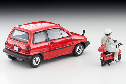Mô hình xe Tomyca Limited Vintage TLV 1:64 Honda City R (red) with Motocompo, 1981 model | LV-N272a
