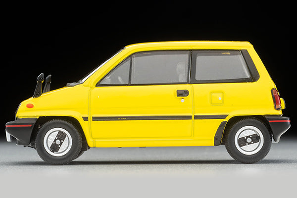 Mô hình xe Tomyca Limited Vintage TLV 1:64 Honda City R (yellow) with Motocompo, 1981 model | LV-N272b