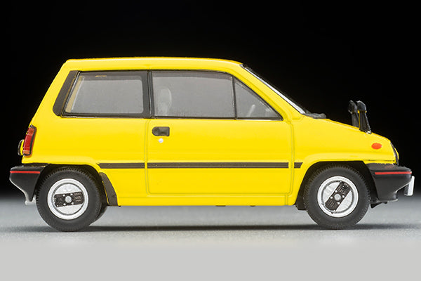 Mô hình xe Tomyca Limited Vintage TLV 1:64 Honda City R (yellow) with Motocompo, 1981 model | LV-N272b