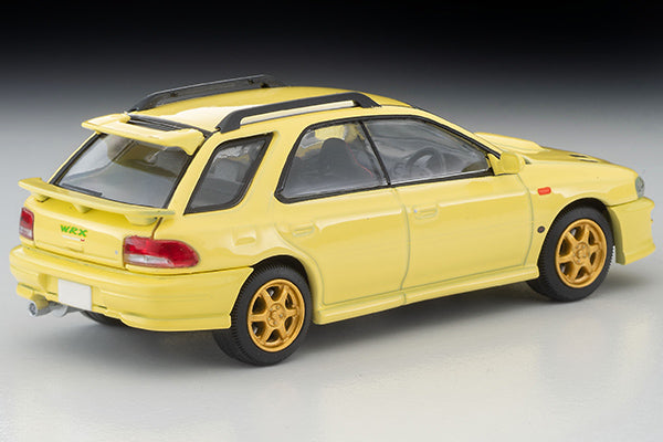 Mô hình xe Tomyca Limited Vintage TLV 1:64 Subaru Impreza Pure Sports Wagon WRX STi Ver.VI (yellow) 1999 model | LV-N274b