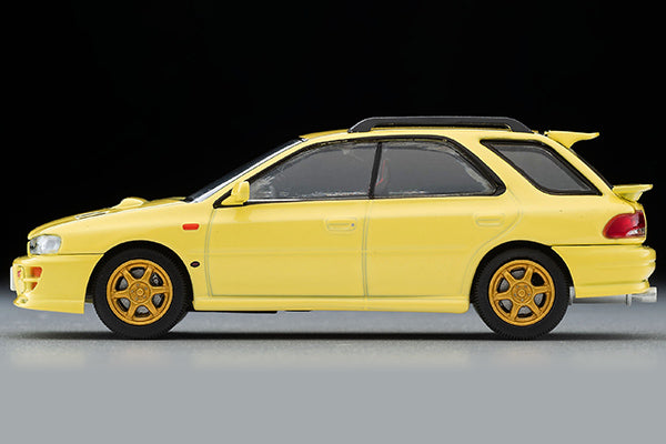 Mô hình xe Tomyca Limited Vintage TLV 1:64 Subaru Impreza Pure Sports Wagon WRX STi Ver.VI (yellow) 1999 model | LV-N274b