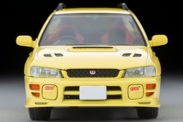 Mô hình xe Tomyca Limited Vintage TLV 1:64 Subaru Impreza Pure Sports Wagon WRX STi Ver.VI (yellow) 1999 model | LV-N274b
