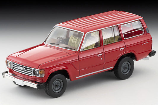 Mô hình xe Tomyca Limited Vintage TLV 1:64 Toyota Land Cruiser 60 Standard Upgrade Van (Red) | LV-N279b