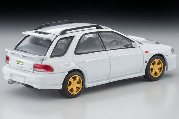 Mô hình xe Tomyca Limited Vintage TLV 1:64 Subaru Impreza Pure Sports Wagon WRX STi Version V (white) 1998 model | LV-N281a