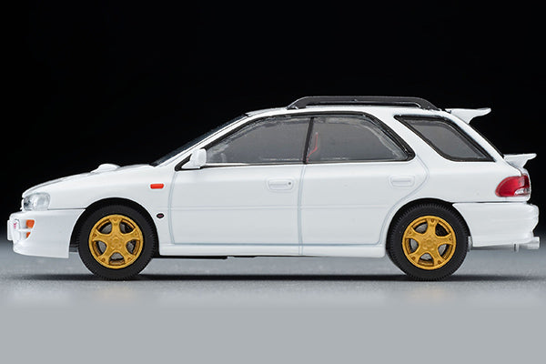Mô hình xe Tomyca Limited Vintage TLV 1:64 Subaru Impreza Pure Sports Wagon WRX STi Version V (white) 1998 model | LV-N281a