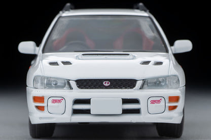 Mô hình xe Tomyca Limited Vintage TLV 1:64 Subaru Impreza Pure Sports Wagon WRX STi Version V (white) 1998 model | LV-N281a