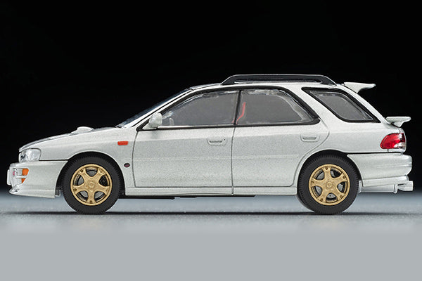 Mô hình xe Tomyca Limited Vintage TLV 1:64 Subaru Impreza Pure Sports Wagon WRX STi Ver.V (silver) 1998 model | LV-N281c