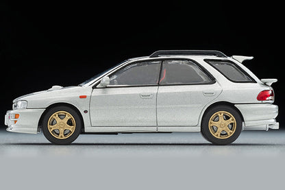 Mô hình xe Tomyca Limited Vintage TLV 1:64 Subaru Impreza Pure Sports Wagon WRX STi Ver.V (silver) 1998 model | LV-N281c