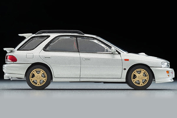 Mô hình xe Tomyca Limited Vintage TLV 1:64 Subaru Impreza Pure Sports Wagon WRX STi Ver.V (silver) 1998 model | LV-N281c