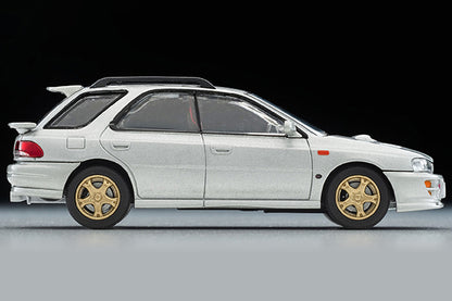 Mô hình xe Tomyca Limited Vintage TLV 1:64 Subaru Impreza Pure Sports Wagon WRX STi Ver.V (silver) 1998 model | LV-N281c