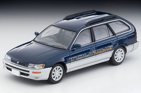 Mô hình xe Tomyca Limited Vintage TLV 1:64 Toyota Corolla Wagon L Touring with options (blue/silver) 1996 model | LV-N287a