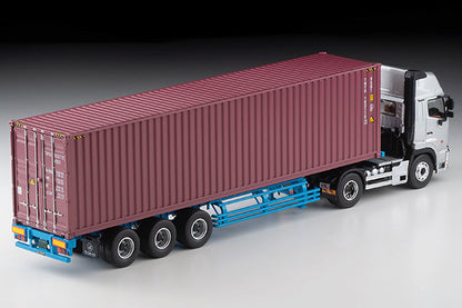 Mô hình xe Tomyca Limited Vintage TLV 1:64 Hino Profia 40ft marine container trailer (Toho Sharyo TC36H1C34) (silver) | LV-N292a