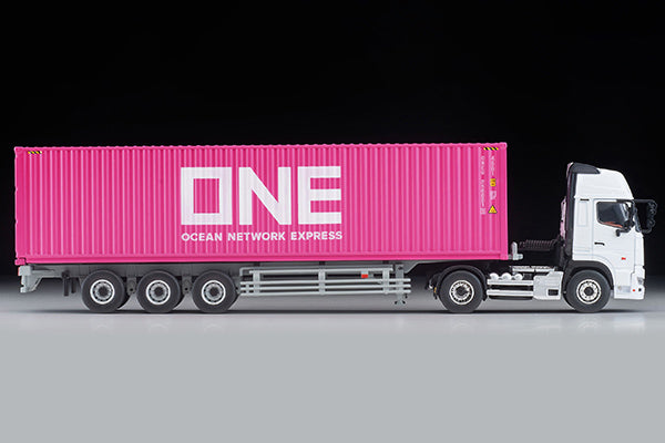 Mô hình xe Tomyca Limited Vintage TLV 1:64 Hino Profia 40ft marine container trailer (Toho Sharyo TC36H1C34) Ocean Network Express | LV-N292b