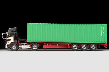 Mô hình xe Tomyca Limited Vintage TLV 1:64 Hino Profia 40ft marine container trailer (Toho Sharyo TC36H1C34) (black) | LV-N292c