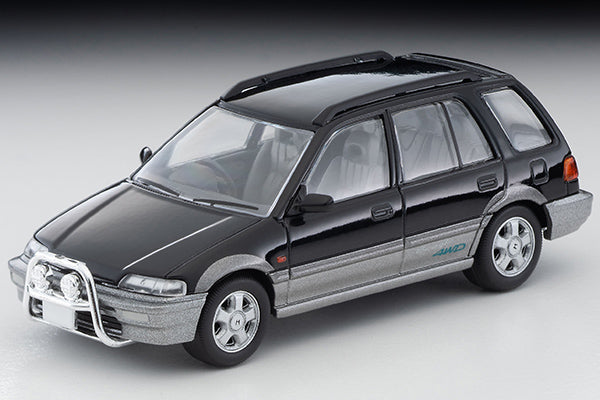 Mô hình xe Tomyca Limited Vintage TLV 1:64 Honda Civic Shuttle Beagle (black/gray) 1994 model | LV-N293a