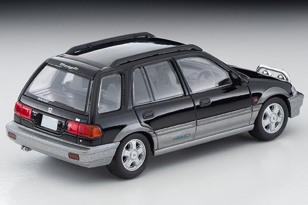 Mô hình xe Tomyca Limited Vintage TLV 1:64 Honda Civic Shuttle Beagle (black/gray) 1994 model | LV-N293a