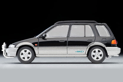 Mô hình xe Tomyca Limited Vintage TLV 1:64 Honda Civic Shuttle Beagle (black/gray) 1994 model | LV-N293a