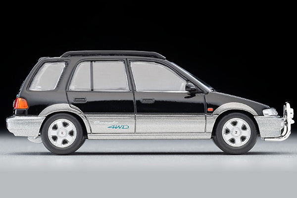 Mô hình xe Tomyca Limited Vintage TLV 1:64 Honda Civic Shuttle Beagle (black/gray) 1994 model | LV-N293a