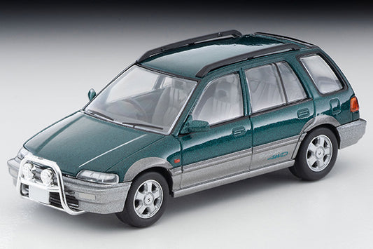 Mô hình xe Tomyca Limited Vintage TLV 1:64 Honda Civic Shuttle Beagle (green/gray) 1994 model | LV-N293b