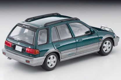 Mô hình xe Tomyca Limited Vintage TLV 1:64 Honda Civic Shuttle Beagle (green/gray) 1994 model | LV-N293b