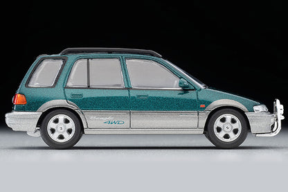 Mô hình xe Tomyca Limited Vintage TLV 1:64 Honda Civic Shuttle Beagle (green/gray) 1994 model | LV-N293b