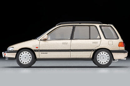 Mô hình xe Tomyca Limited Vintage TLV 1:64 Honda Civic Shuttle 56i (Beige) 1987 model | LV-N297a