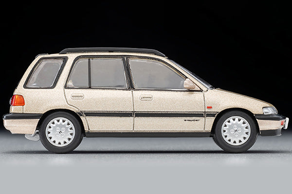 Mô hình xe Tomyca Limited Vintage TLV 1:64 Honda Civic Shuttle 56i (Beige) 1987 model | LV-N297a