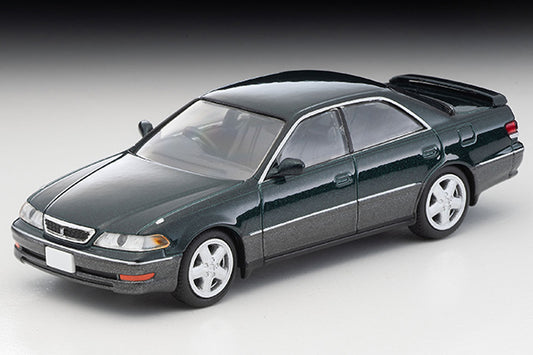 Mô hình xe Tomyca Limited Vintage TLV 1:64 Toyota Mark II 2.5 Tourer V (dark green/gray) 1998 model | LV-N299b