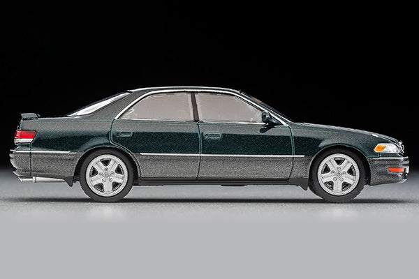 Mô hình xe Tomyca Limited Vintage TLV 1:64 Toyota Mark II 2.5 Tourer V (dark green/gray) 1998 model | LV-N299b