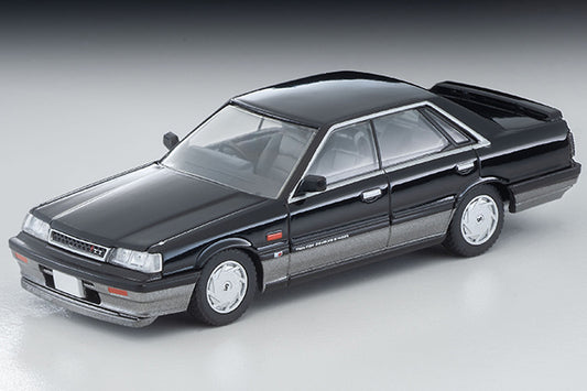 Mô hình xe Tomyca Limited Vintage TLV 1:64 Nissan Skyline 4-door HT GTS Twin Cam 24V (black/silver) | LV-N301b
