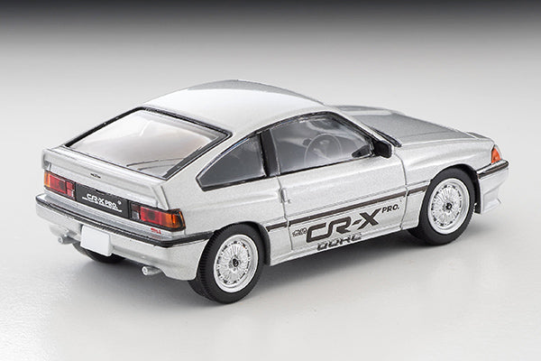 Mô hình xe Tomyca Limited Vintage TLV 1:64 Honda Ballade Sports CR-X MUGEN CR-X PRO (silver) late model | LV-N303a