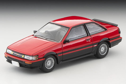 Mô hình xe Tomyca Limited Vintage TLV 1:64 Toyota Corolla Levin 2-door GT-APEX 85 model (red/black) | LV-N304a