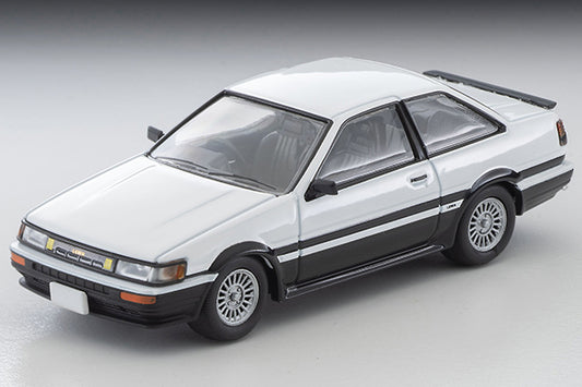 Mô hình xe Tomyca Limited Vintage TLV 1:64 Toyota Corolla Levin 2-door GT-APEX 85 model (white/black) | LV-N304c
