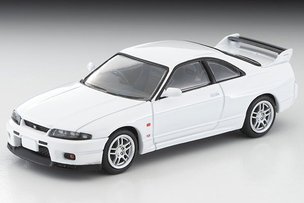 Mô hình xe Tomyca Limited Vintage TLV 1:64 Nissan Skyline GT-R V-spec N1 (white) 1995 model | LV-N308c