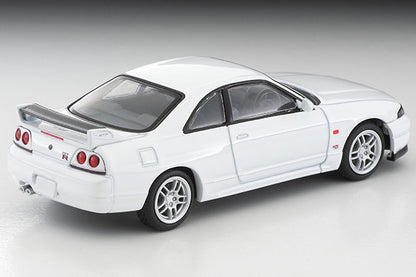 Mô hình xe Tomyca Limited Vintage TLV 1:64 Nissan Skyline GT-R V-spec N1 (white) 1995 model | LV-N308c