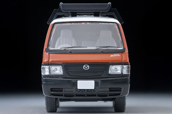 Mô hình xe Tomyca Limited Vintage TLV 1:64 Mazda Bongo Brawny Van Custom Specification (Brown) Roof Carrier, Figure Included | LV-N310d