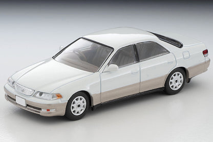 Mô hình xe Tomyca Limited Vintage TLV 1:64 Toyota Mark II 2.5 Grande 1998 model (white/gold) | LV-N311c