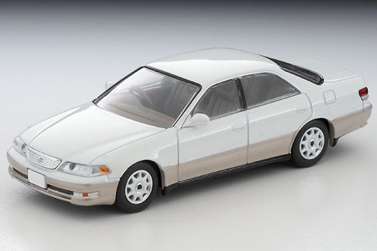 Mô hình xe Tomyca Limited Vintage TLV 1:64 Toyota Mark II 2.5 Grande 1998 model (white/gold) | LV-N311c