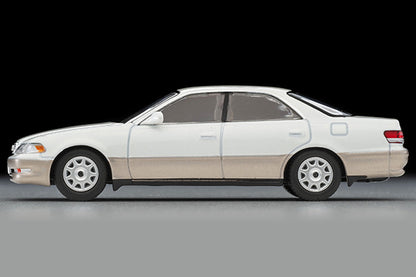 Mô hình xe Tomyca Limited Vintage TLV 1:64 Toyota Mark II 2.5 Grande 1998 model (white/gold) | LV-N311c