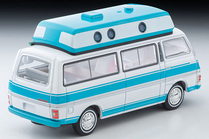 Mô hình xe Tomyca Limited Vintage TLV 1:64 Nissan Caravan camper (white/light blue) 1973 model | LV-N312a