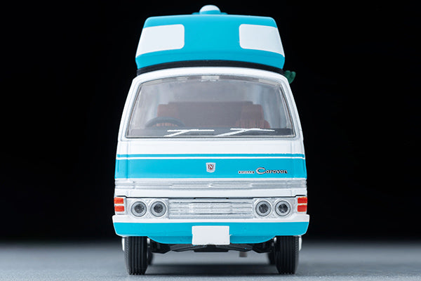 Mô hình xe Tomyca Limited Vintage TLV 1:64 Nissan Caravan camper (white/light blue) 1973 model | LV-N312a