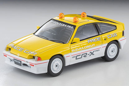 Mô hình xe Tomyca Limited Vintage TLV 1:64 Honda Ballade Sports CR-X MUGEN CR-X PRO Suzuka Circuit Pace Car (yellow/white) | LV-N318b
