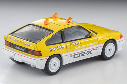 Mô hình xe Tomyca Limited Vintage TLV 1:64 Honda Ballade Sports CR-X MUGEN CR-X PRO Suzuka Circuit Pace Car (yellow/white) | LV-N318b
